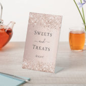 バラ金ゴールドグリッタースイーツ 台座サイン (インサイチュ)