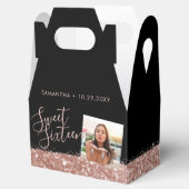 バラ金ゴールドグリッタースウィート16シック写真 フェイバーボックス (オープン)