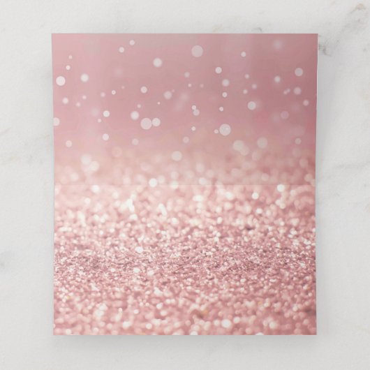 バラ金ゴールドグリッタースウィート16パーソナライズされた座席表 プレイスカード (内部開封)