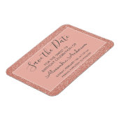 バラ金ゴールドグリッタースウィート16日付を保存 マグネット (左側)