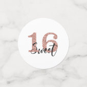 バラ金ゴールドグリッタースウィート16 Sixen コンフェッティ (スモール正面)