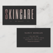 バラ金ゴールドグリッタースキンケア 名刺 (正面/裏面)