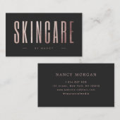 バラ金ゴールドグリッタースキンケア 名刺 (正面/裏面)