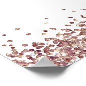 バラ金ゴールドグリッタースクリプトようこそ座席表 ポスター (角)