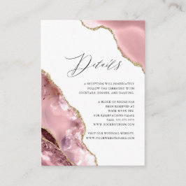 バラ金ゴールドグリッタースクリプトラグジュアリー結婚ズ詳細 エンクロージャーカード