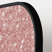 バラ金ゴールドグリッタースクリプト名pickleballパドル ピックルボールラケット (左詳細)