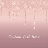 バラ金ゴールドグリッターステッカスタムク(文字名) シール (正面)