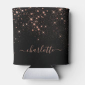 バラ金ゴールドグリッタースパークリーエレガントグラマラス文字 缶クーラー (裏面)