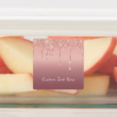 バラ金ゴールドグリッタースパークリーカスタム文字 ラベル (貼付)