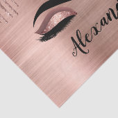 バラ金ゴールドグリッタースパークルまつげモノグラム名 薄葉紙 (詳細)
