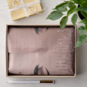 バラ金ゴールドグリッタースパークルまつげモノグラム名 薄葉紙 (ギフト)