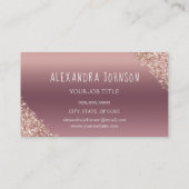 バラ金ゴールドグリッタースパークルアイドラッシュエクステンション 名刺 (裏面)