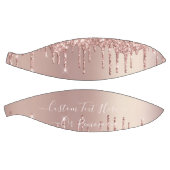 バラ金ゴールドグリッタースパークルカスタム文字バスケットボール バスケットボール (パネル)