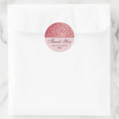 バラ金ゴールドグリッタースパークルスターズダイヤモンドラインストーン ラウンドシール (バッグ)