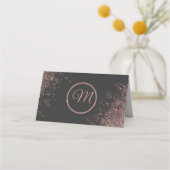 バラ金ゴールドグリッタースパークルスブラック座席表 プレイスカード (裏面)