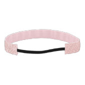 バラ金ゴールドグリッタースパークルデザイン アスレチックヘッドバンド (裏面)