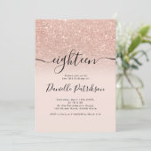 バラ金ゴールドグリッタースパークレッグラデーションクピンク18 招待状 (スタンド正面)