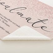 バラ金ゴールドグリッターソウルメイト定義ラブハートS シェルパブランケット (3/4)