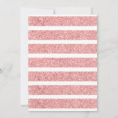 バラ金ゴールドグリッタータイプ30歳の誕生日パーティー 招待状 (裏面)