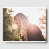 バラ金ゴールドグリッタータイポグラフィ赤面ピンクスウィート16 ゲストブック (裏面)