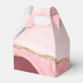 バラ金ゴールドグリッタータイポグラフィ赤面ピンク結婚ズ フェイバーボックス (裏面サイド)