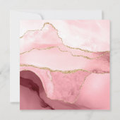 バラ金ゴールドグリッタータイポグラフィ赤面ピンク (裏面)