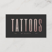 バラ金ゴールドグリッタータトゥー 名刺 (正面)