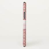 バラ金ゴールドグリッターダイヤモンドパターンモノグラム Case-Mate iPhoneケース (裏面/右)