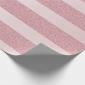 バラ金ゴールドグリッターテンプレートエレガントクリスマス ラッピングペーパー (角)