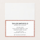 バラ金ゴールドグリッタートレンディーエレガントラッシュヘア爪、 ネイル 名刺 (内部フラット)