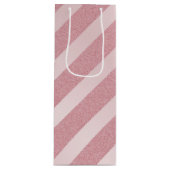 バラ金ゴールドグリッタートレンディーテンプレートエレガントモダン ワインギフトバッグ (正面)