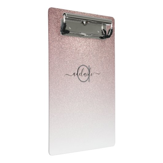 バラ金ゴールドグリッタートレンディーヘアサロンメイクアップアーティスト ミニクリップボード (アングル)