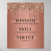 バラ金ゴールドグリッタードライやる気を起こさせるプ引用文 ポスター (正面)