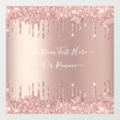 バラ金ゴールドグリッタードライカスタムプ文字窓貼り ウィンドウサイン (シート)