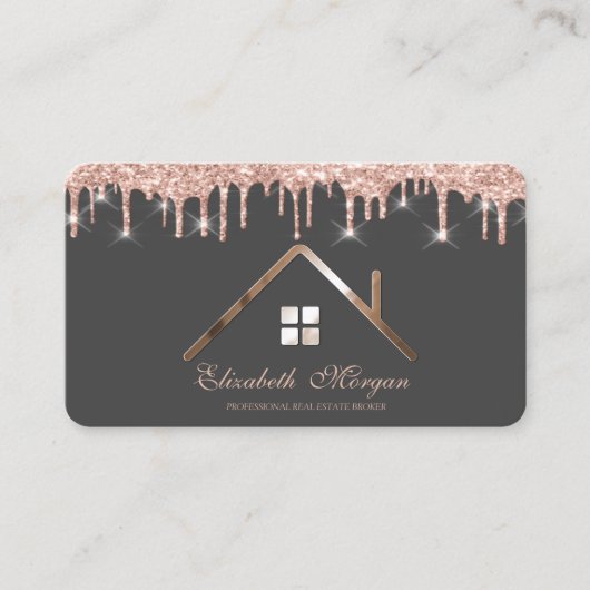 バラ金ゴールドグリッタードライ実在プ不動産業者 名刺 (正面)