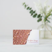 バラ金ゴールドグリッタードライ絵を描プ名刺 名刺 (スタンド正面)