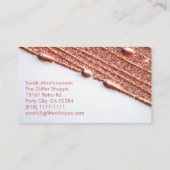 バラ金ゴールドグリッタードライ絵を描プ名刺 名刺 (裏面)