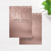 バラ金ゴールドグリッタードリップスイヤリングネックレスディスプレイ (デスク)