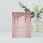 バラ金ゴールドグリッタードリップスキンセアニェラフォトグラシアス サンキューカード (スタンド正面)