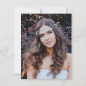 バラ金ゴールドグリッタードリップスキンセアニェラフォトグラシアス サンキューカード (裏面)