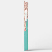 バラ金ゴールドグリッタードリップスパイナップルハイビスカス Case-Mate iPhoneケース (裏面 / 左)