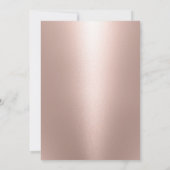 バラ金ゴールドグリッタードリップスボーイガール足ベビーシャワー 招待状 (裏面)