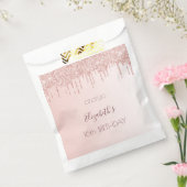 バラ金ゴールドグリッタードリップス名Sweet 16 フェイバーバッグ (封をした状態)