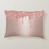 バラ金ゴールドグリッタードリップス金ゴールドシザーヘアサロン アクセントクッション (裏面)