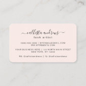 バラ金ゴールドグリッタードリップタイポグラフィの点滅 名刺 (裏面)