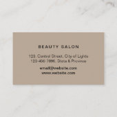 バラ金ゴールドグリッタードリップリップメイクアップアーティスト 名刺 (裏面)