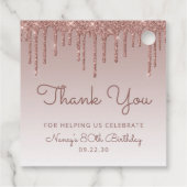 バラ金ゴールドグリッタードリップ80thバースデーパーティー フェイバータグ (裏面)