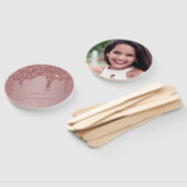 バラ金ゴールドグリッタードリプスキンセアニェラ写真 ハンドファン (組立なし)