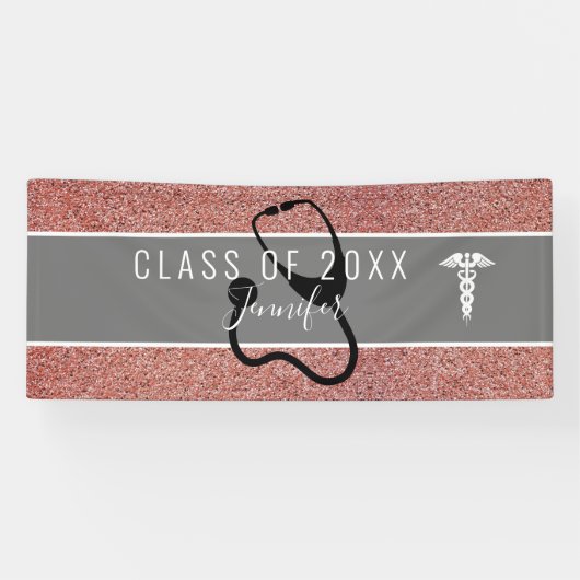 バラ金ゴールドグリッターナース卒業カドゥセウスカスタム 横断幕 (横)