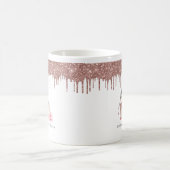 バラ金ゴールドグリッターネイルサロン事業ふでたて コーヒーマグカップ (中央)